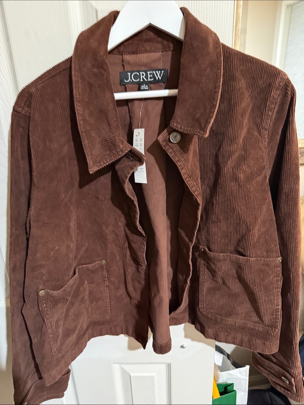NWT J.Crew Women's Brown Corduroy Jacket